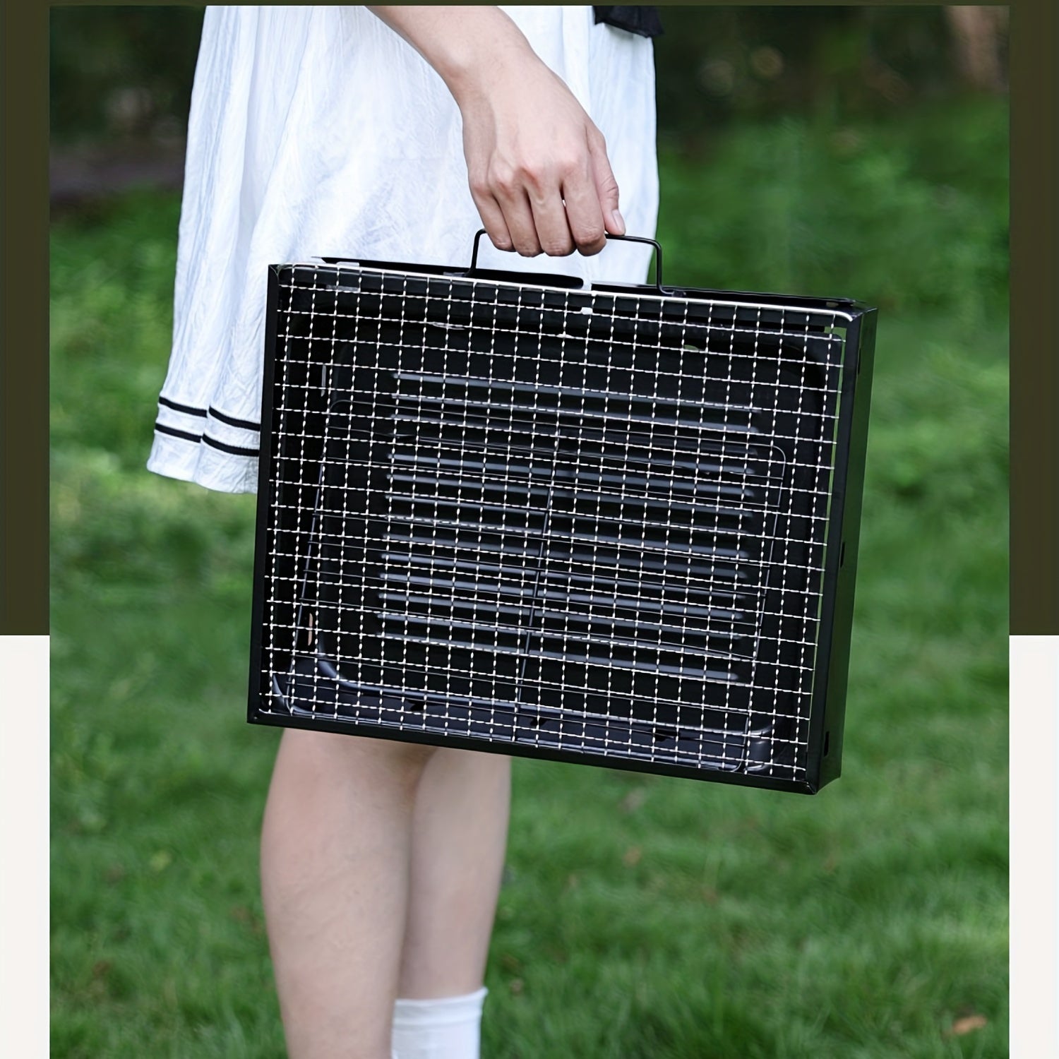 Portable Foldable BBQ Grill for Outdoor Camping & Picnics