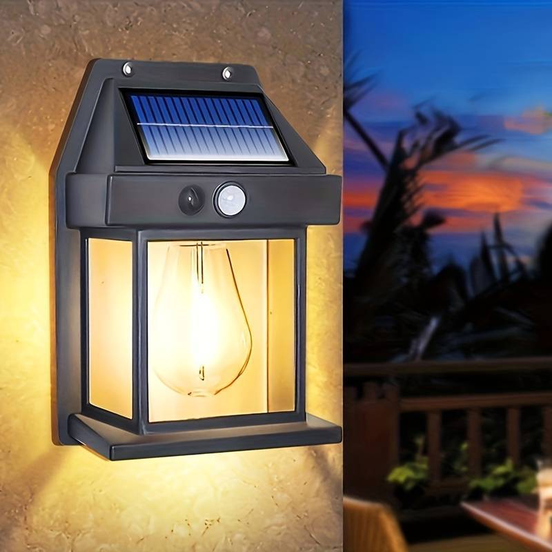 NNETM Solar Motion Sensor LED Lights, Wireless Outdoor Security